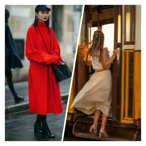 Preview of a diagonal collage: two sample photos side by side, divided by a slanted line.